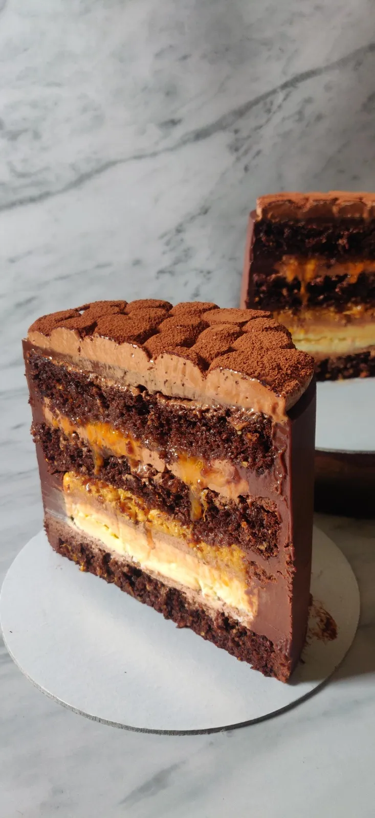 8-Layered Hazelnut Choco-orange cake 3 - By Farida Taher