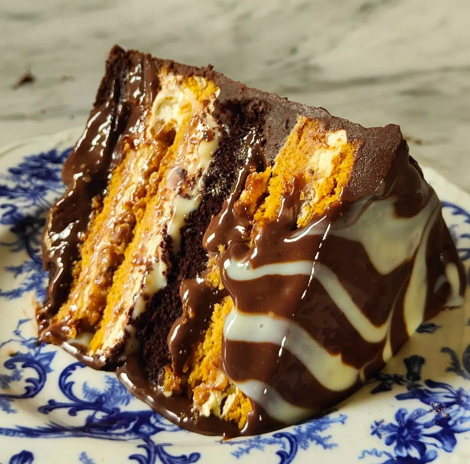 Brazilian Choco Caramel Russian Honey cake 6 - By Farida Taher