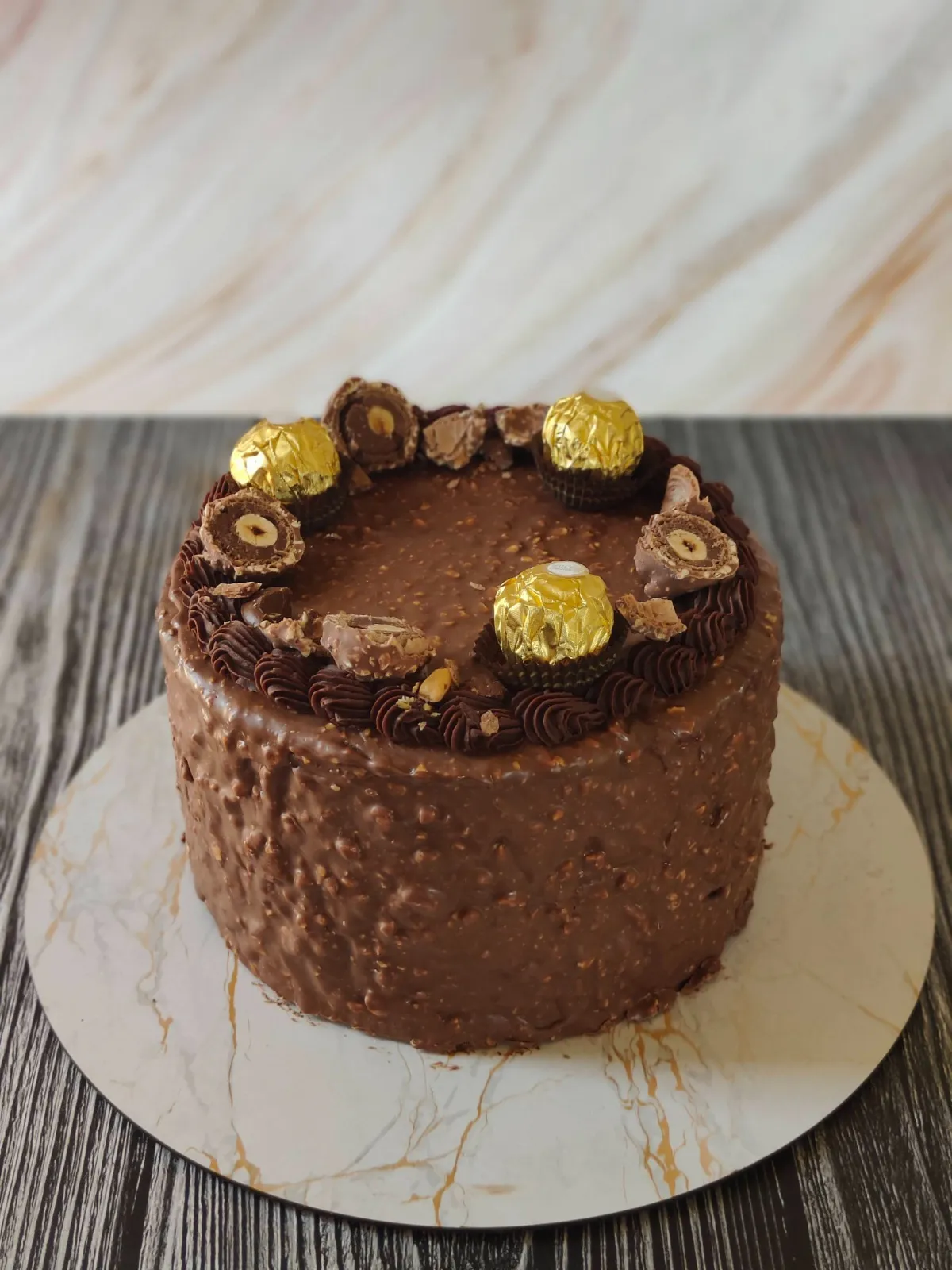 Ferrero Rocher Russian honey cake 1 - By Farida Taher